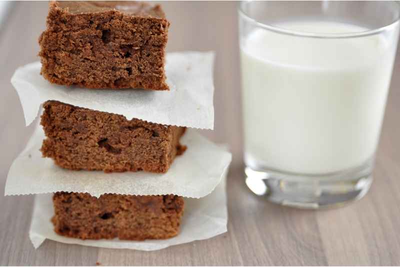 Individual Brownie Pieces with Wax Paper