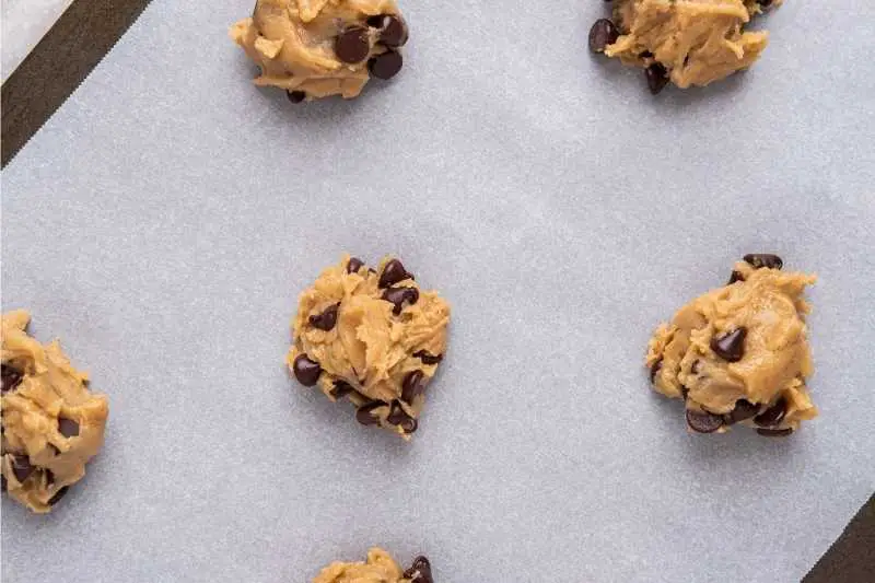 Cake Batter Turned Into Cookie Dough with chocolate chips