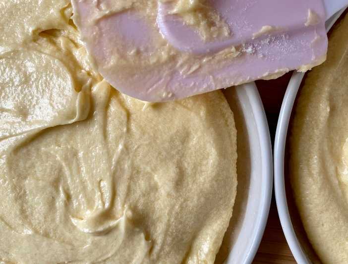 Leftover Cake Batter Put In A Pie Tin