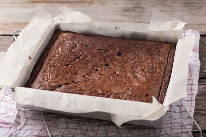 Brownie Slab Ready To Be Frozen