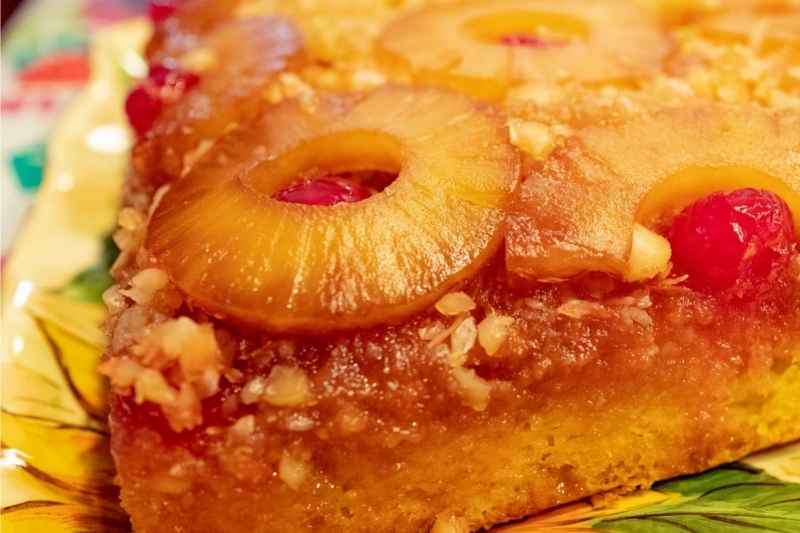 Pineapple Upside-Down Cake Getting Dry