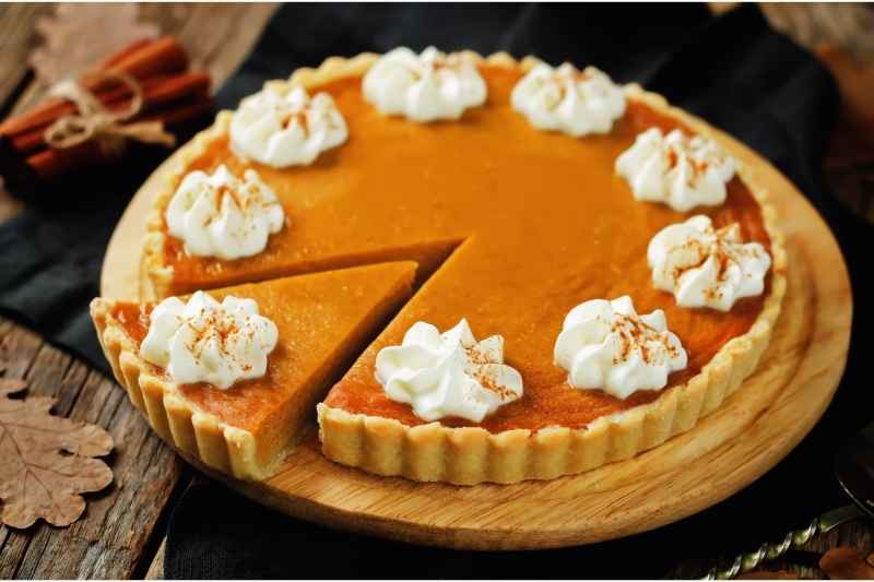 Pumpkin Pie Made In Tart Pan