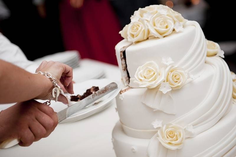 Cut a Wedding Cake at a Wedding