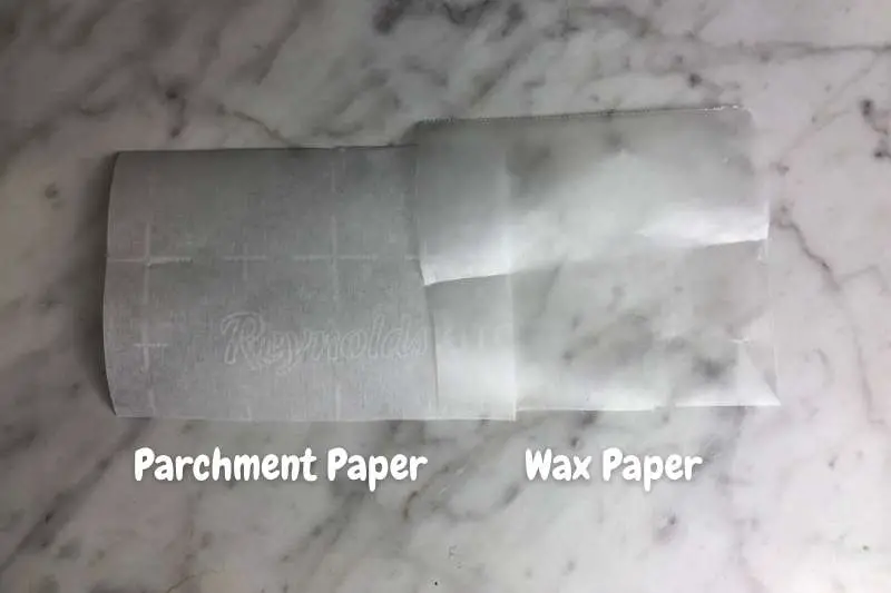 Parchment and Wax Paper Side by Side