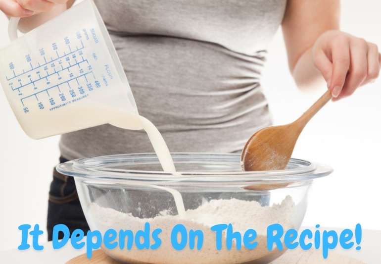 Which Milk Is Better Depends On The Recipe