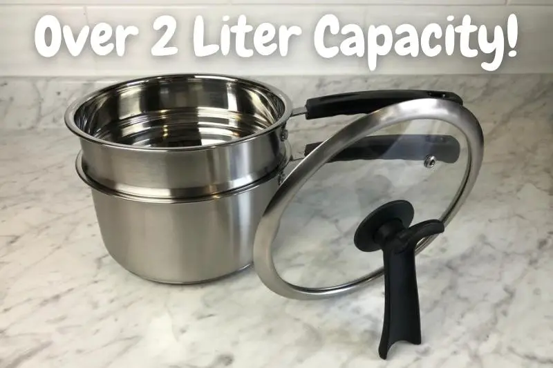 Over 2 Liter Capacity Double Boiler