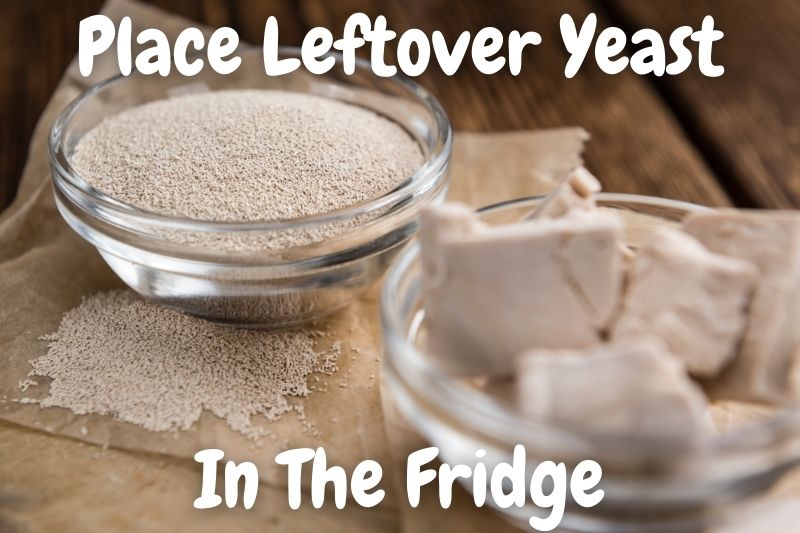 Place Leftover Yeasts In The Fridge