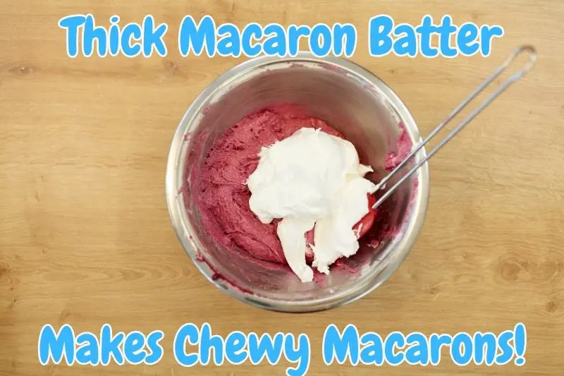 Thick Macaron Batter Makes Chewy Macarons!