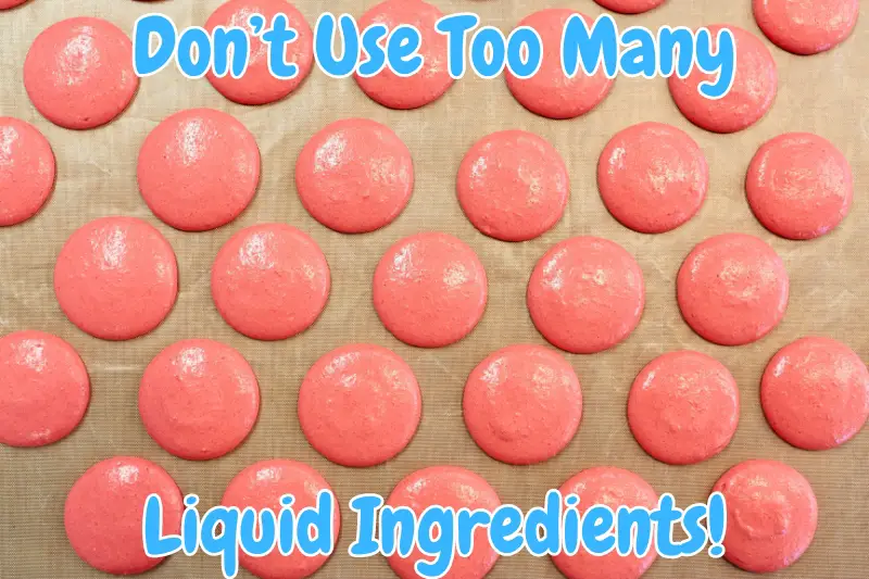 Liquidy Macarons Will Stick To The Parchment Paper!