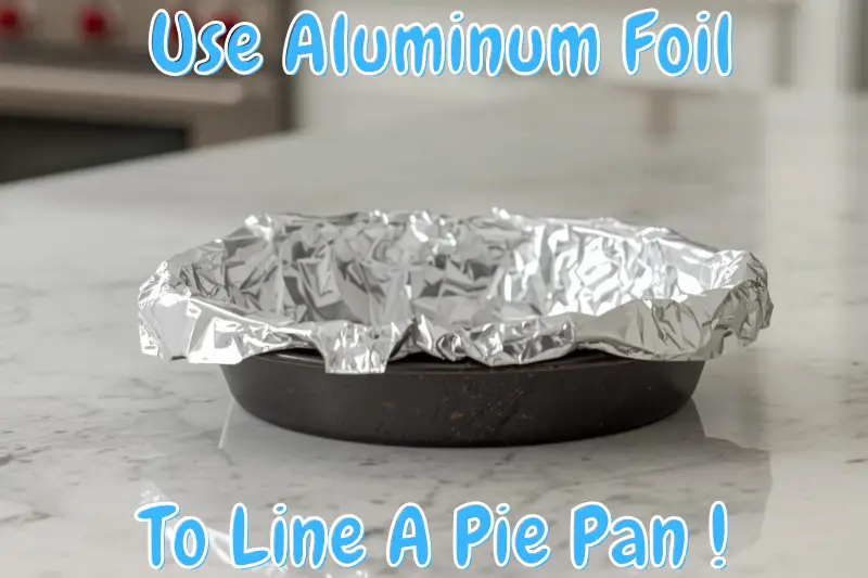 Use Aluminum Foil To Line A Pie Pan !